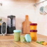 Набор стеклянных контейнеров Babymoov Babybols Multiset, 8 шт. (A004312) - Pampik - 9