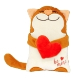 Подушка Tigres Котик Be Mine, коричневий (ПД-0350) - Pampik