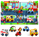 Мій перший пазл Монтессорі Headu Місто (IT22373) - Pampik - 2