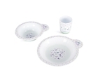 Набір посуду Baby Team, білий (6093) - Pampik - 3