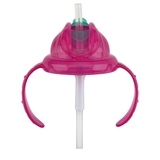 Поїльник Nuby, з трубочкою-непроливайкою, 240 мл, рожевий (NV0414017pink) - Pampik - 3