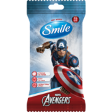Вологі серветки Smile Antibacterial Marvel, 15 шт. - Pampik