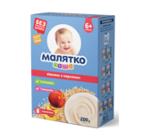 Молочна каша Малятко вівсяна з персиком, 200 г - Pampik