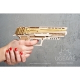 Механічний 3D пазл Ukrainian Gears Пістолет Вольф-01, 62 ел. (70047) - Pampik - 4