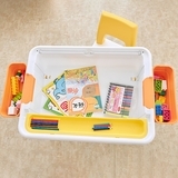 Дитячий багатофункціональний столик і стільчик Poppet Трансформер 6 в 1, синій (PP-004) - Pampik - 8