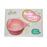 Набір першого силіконового посуду Kinderenok Happy Meal, рожевий (250220) - Pampik - 3