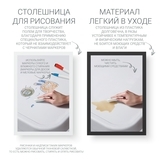 Дитячий функціональний столик і два стільчики Poppet Класик, сірий (PP-001C) - Pampik - 3