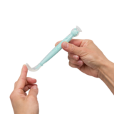 Силіконова ложка Kinderenok Happy Meal, блакитний (290520) - Pampik - 5