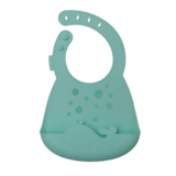 Дитячий нагрудник Kinderenok Happy Meal силіконовий, блакитний (310520) - Pampik