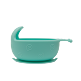 Силіконова тарілка на присоску Kinderenok Happy Meal, блакитний (221113) - Pampik