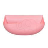 Детский нагрудник Kinderenok Happy Meal силиконовый, розовый (300520) - Pampik - 3