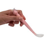 Ложка детская KinderenOK Happy Meal силиконовая с присоской, розовый (280520) - Pampik - 3