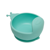 Силіконова тарілка на присоску Kinderenok Happy Meal, блакитний (221113) - Pampik - 2