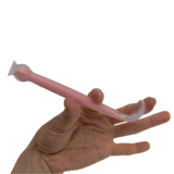 Ложка детская KinderenOK Happy Meal силиконовая с присоской, розовый (280520) - Pampik - 5