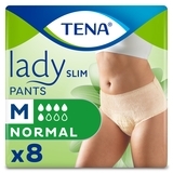 Урологічні труси для жінок TENA Lady Slim Pants Normal, розмір M, 8 шт. - Pampik