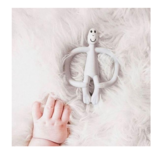 Іграшка-прорізувач Matchstick Monkey Мавпочка, сірий (MM-ONT-015) - Pampik - 5