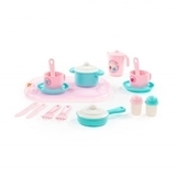 Набор детской посуды Polesie Хозяюшка, 19 элементов (80486) - Pampik