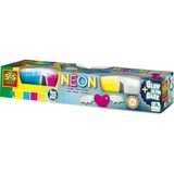 Незасихаюча маса для ліплення SES Creative Неон, 4 кольори (00461S) - Pampik