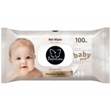 Вологі серветки Papilion Baby Sensitive, 100 шт. - Pampik