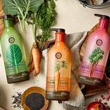 Зволожувальний гель для душу Amore Happy Bath Seed origin healthy rhubarb з екстрактом насіння свіжого ревеню, 800 г - Pampik - 2