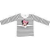 Футболка з довгим рукавом Disney Minnie, р.122, чорна смужка (DIS MF 52 02 7821) - Pampik