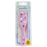 Расческа и щетка Baby-Nova с натуральной щетиной, розовый (3965303) - Pampik - 2