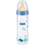 Бутылочка для кормления Nuk New Class FC, с широким горлышком, с латексной соской р.2, 250 мл, синий (3954105) - Pampik