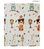 Дитячий двосторонній складаний килимок Poppet Тигреня в лісі і Молочна ферма, 150х180 см (PP001-150) - Pampik - 3