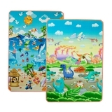 Дитячий двосторонній килимок Limpopo Динозаври та Пляжний сезон, 120х180 см (LP014-120) - Pampik