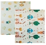 Дитячий двосторонній складаний килимок Poppet Парк і Прогулянка ведмежат, 200х180 см (PP002-200) - Pampik