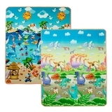 Дитячий двосторонній килимок Limpopo Динозаври та Пляжний сезон, 150х180 см (LP014-150) - Pampik