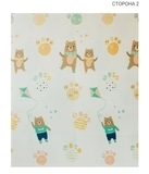 Дитячий двосторонній складаний килимок Poppet Парк і Прогулянка ведмежат, 150х180 см (PP002-150) - Pampik - 3