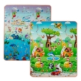 Детский двусторонний коврик Limpopo Зоополис и Подводный мир, 150х180 см (LP015-150) - Pampik