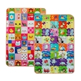 Дитячий двосторонній килимок Limpopo Смарт-пазли та Стікери, 120х180 см (LP016-120) - Pampik