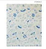 Дитячий двосторонній складаний килимок Poppet Світ тварин і Графічний космос, 150х180 см (PP004-150) - Pampik - 3