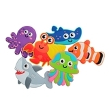 Набір іграшок для купання KinderenOK FIXI Світ Океану, 6 предметів (200319) - Pampik - 2