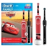 Набір електричних зубних щіток Oral-B Braun Pro 750 & Kids Cars Family Edition - Pampik - 2