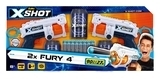 Скорострельный бластер Zuru X-Shot Excel Fury 4 2PK (36329Z) - Pampik