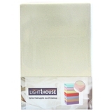 Простирадло на резинці LightHouse, махра, 160х200 см, світлий бежевий (46678) - Pampik