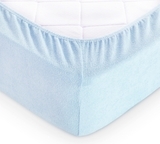 Простыня на резинке LightHouse, махра, 160х200 см, голубой (46715) - Pampik - 5