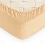 Простыня на резинке LightHouse, махра, 160х200 см, персиковый (46685) - Pampik - 5