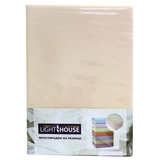 Простыня на резинке LightHouse, трикотаж, 160х200 см, персиковый (46524) - Pampik