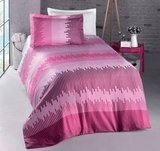 Комплект постільної білизни Luoca Patisca Ranforce Energy, ранфорс, 220х160 см, рожевий (10465) - Pampik