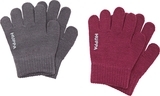 Рукавички Huppa Levi 2, р.5, акрил, темно-сірий, бордовий (82050002-00134-005) - Pampik