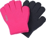 Перчатки Huppa Levi 2, р.1, акрил, фуксия, темно-серый, 2 шт. (82050002-00163-001) - Pampik - 2