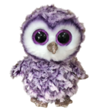 Мягкая игрушка TY Beanie Boo's Фиолетовая сова Moonlight, 25 см (36461) - Pampik