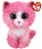 Мягкая игрушка TY Beanie Boo's Розовый котенок Reaga, 25 см (36479) - Pampik