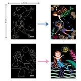 Набор для творчества скретч-арт Avenir Русалки, 8 листов (CH1677) - Pampik - 4