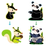 Набор для творчества скретч-арт Avenir Лесные животные (CH191685) - Pampik - 5