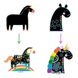 Набор для творчества скретч-арт Avenir Единорог (CH191683) - Pampik - 3